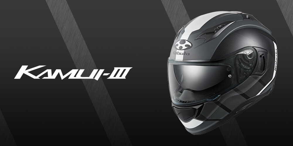 新製品】インナーサンシェード付きフルフェイスヘルメットKAMUI-3のニューグラフィックモデル「KAMUI-3 JM（カムイ・3  ジェーエム）」を新発売。 | バイク用ヘルメット＆ギア | OGK KABUTO