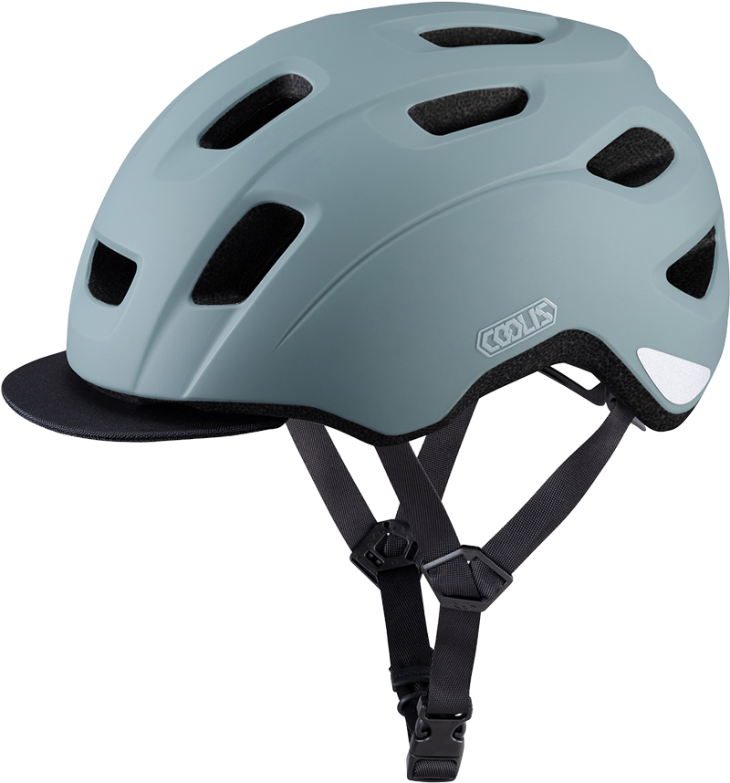 COOLIS（クーリス）のマットミントカラーの自転車用ヘルメット