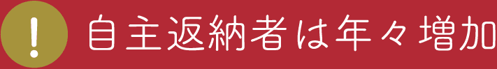 自主返納者は年々増加